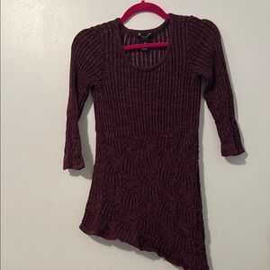 INC International Concepts Maroon Knit Sweater